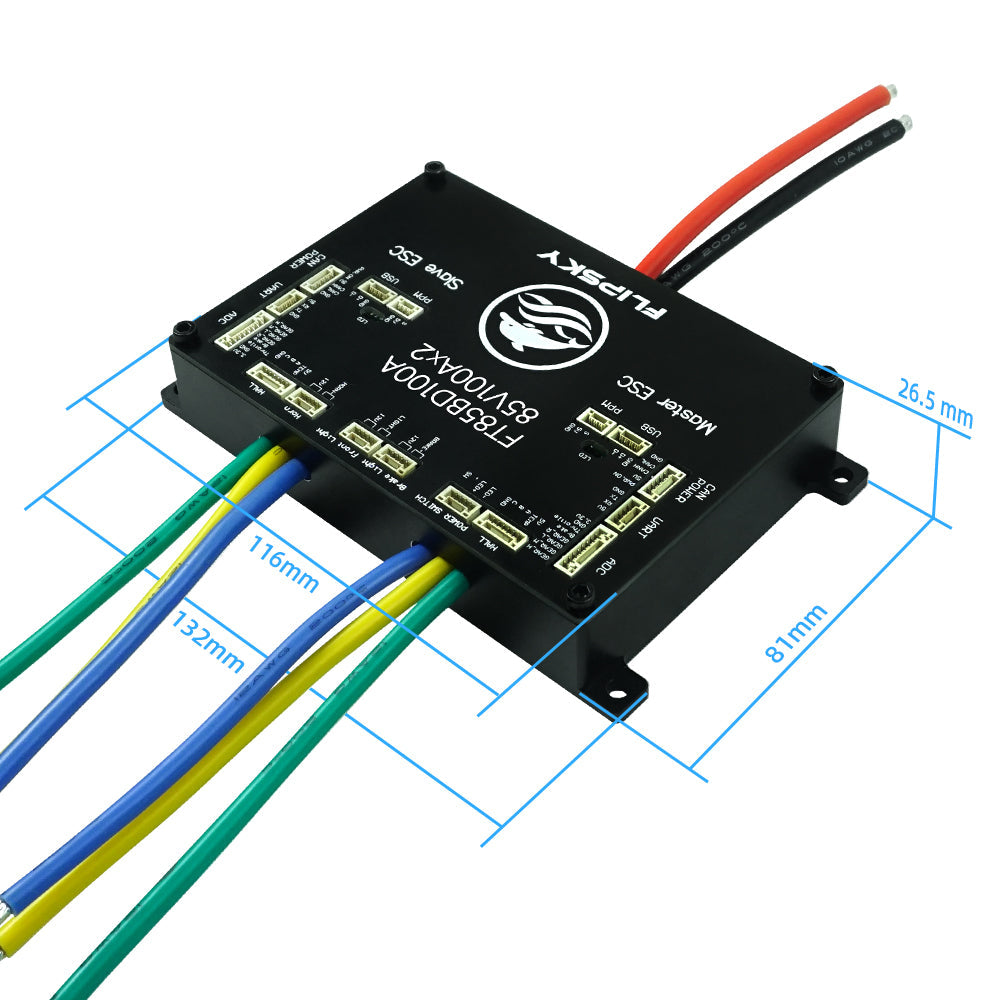Flipsky FT85BD100A Dual ESC 85V 100A with Aluminum Case NON-VESC