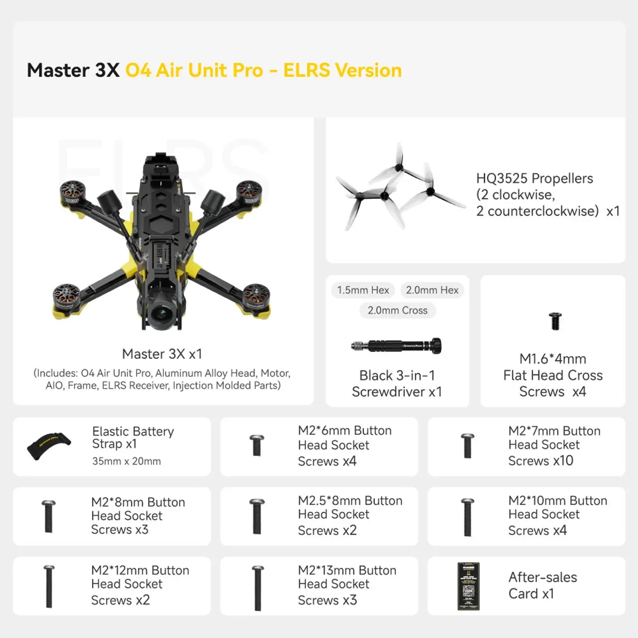 SpeedyBee Master 3X 3inch FPV Drone Freestyle Quadcopter - WTFPV / Analog / O4 Pro