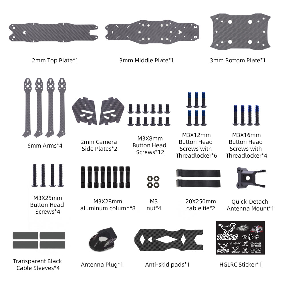 HGLRC MY7 7inch Long-Range & Training FPV Frame