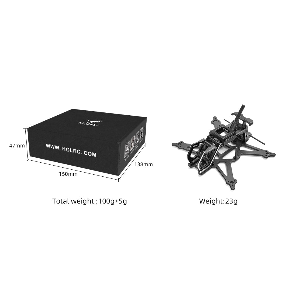 HGLRC Draknight 2inch O4/Analog FPV Frame