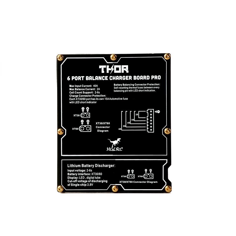 HGLRC Thor 6 Port Lipo Battery Balance Charger Board Pro