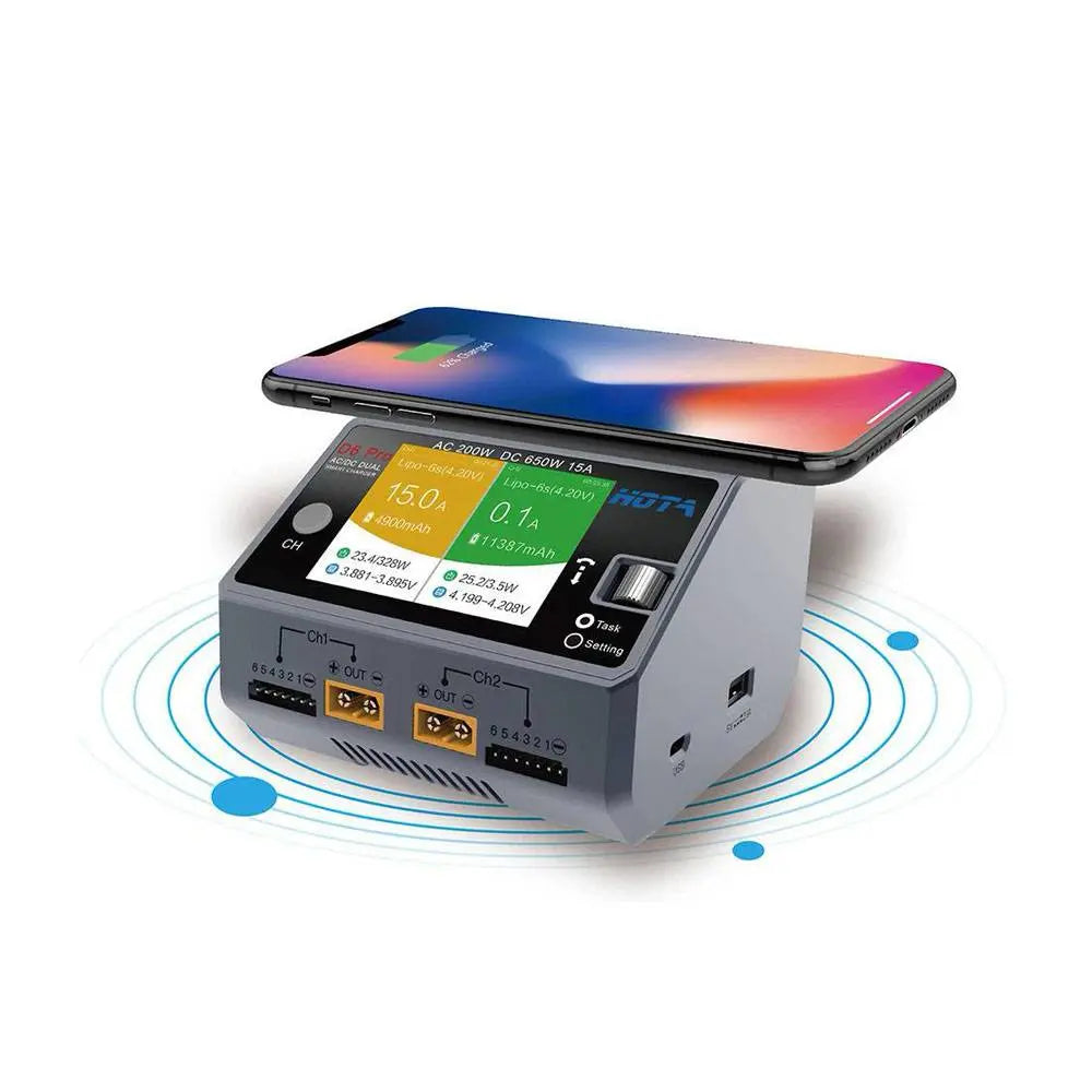 HOTA D6 Pro 325W 15A 1-6S Dual Channel AC/DC Smart Charger