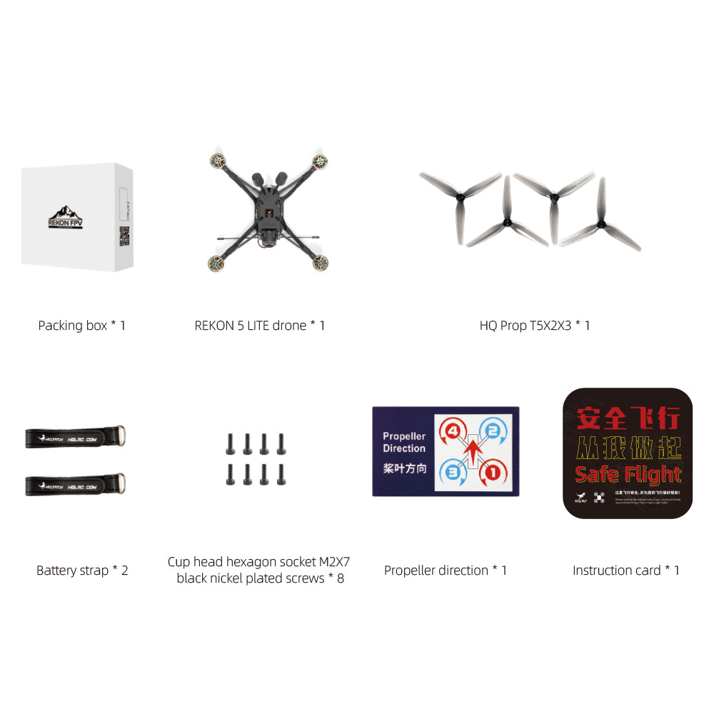 HGLRC Rekon5 Lite 5inch Long-Range FPV Drone
