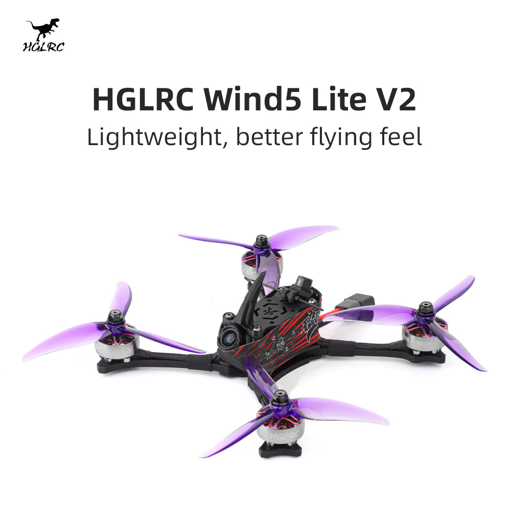 HGLRC Wind5 Lite V2 Racing Drone - ELRS 2.4G