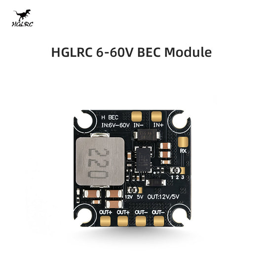 HGLRC 6-60V Dual-Voltage BEC Module with Ultra-Wide Input Voltage Support