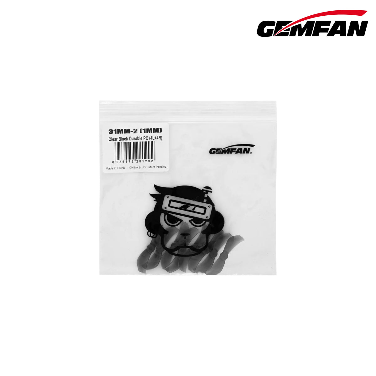 Gemfan 31MM-2 Tiny Whoop Propeller (8CW+8CCW)