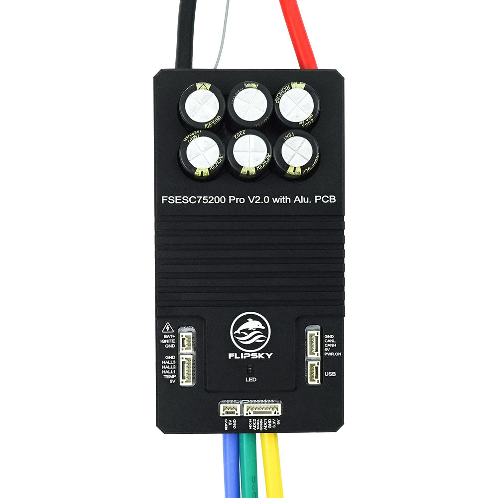 Flipsky 75200 Pro V2.0 with Aluminum PCB Based on VESC for Electric Skateboard / Electric Scooter / Ebike Speed Controller