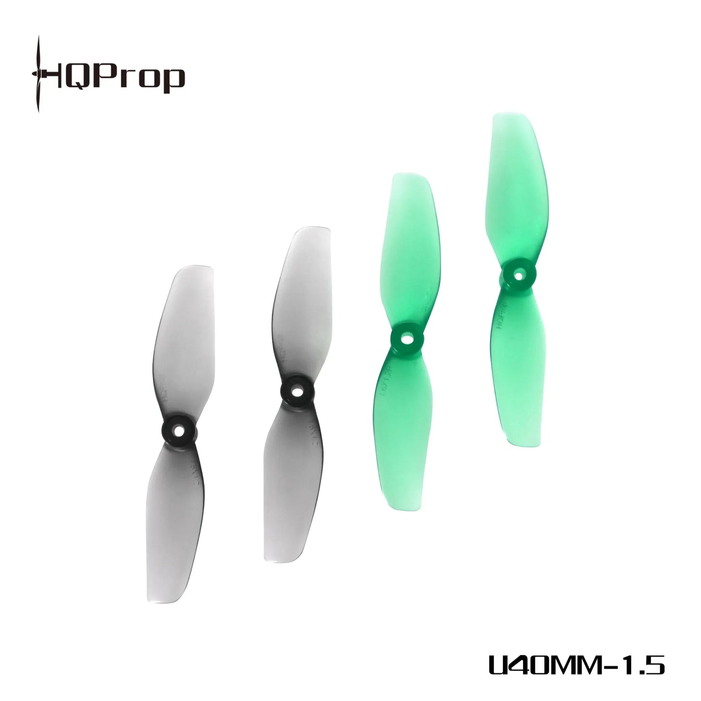 (50CW+50CCW) HQ Ultralight Whoop Prop 40MMX2(1.6X1.2)-1mm/1.5mm Shaft