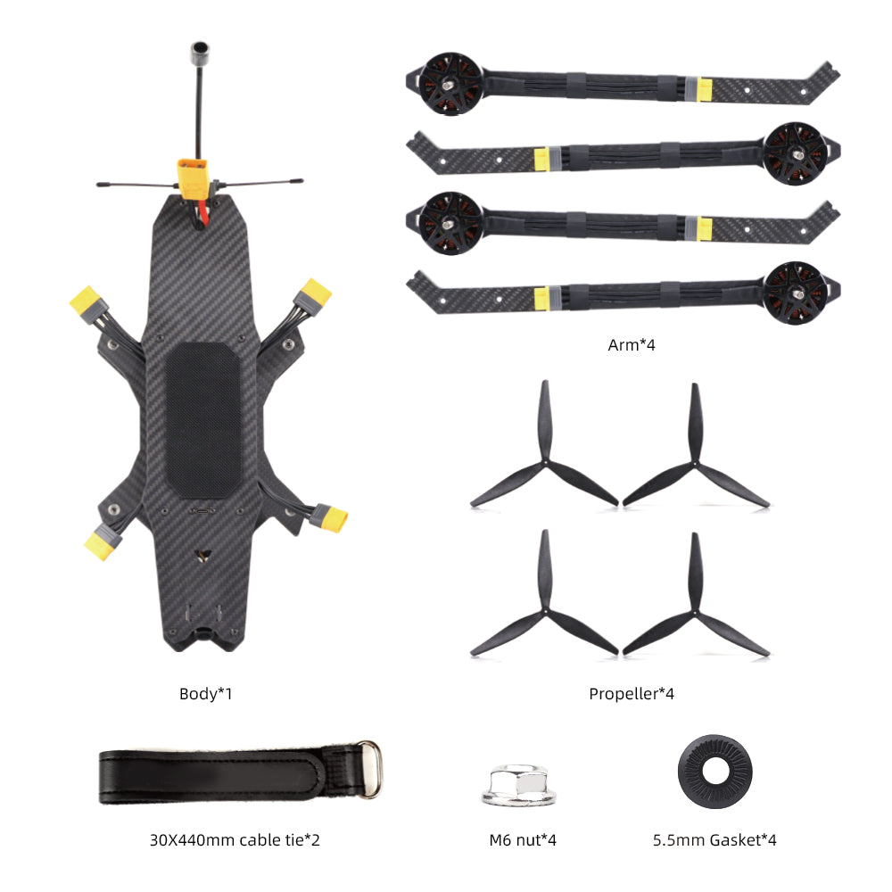 HGLRC MY15 4215 400KV Motor 2.5W VTX Long Range FPV Drone