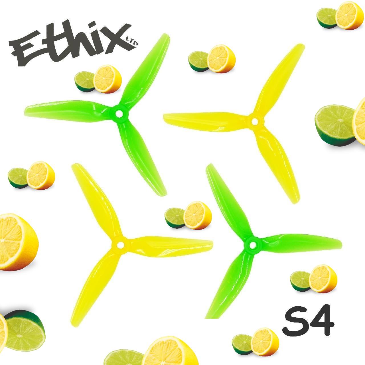 HQPROP Ethix S4 Lemon Lime (10CW+10CCW)-Poly Carbonate