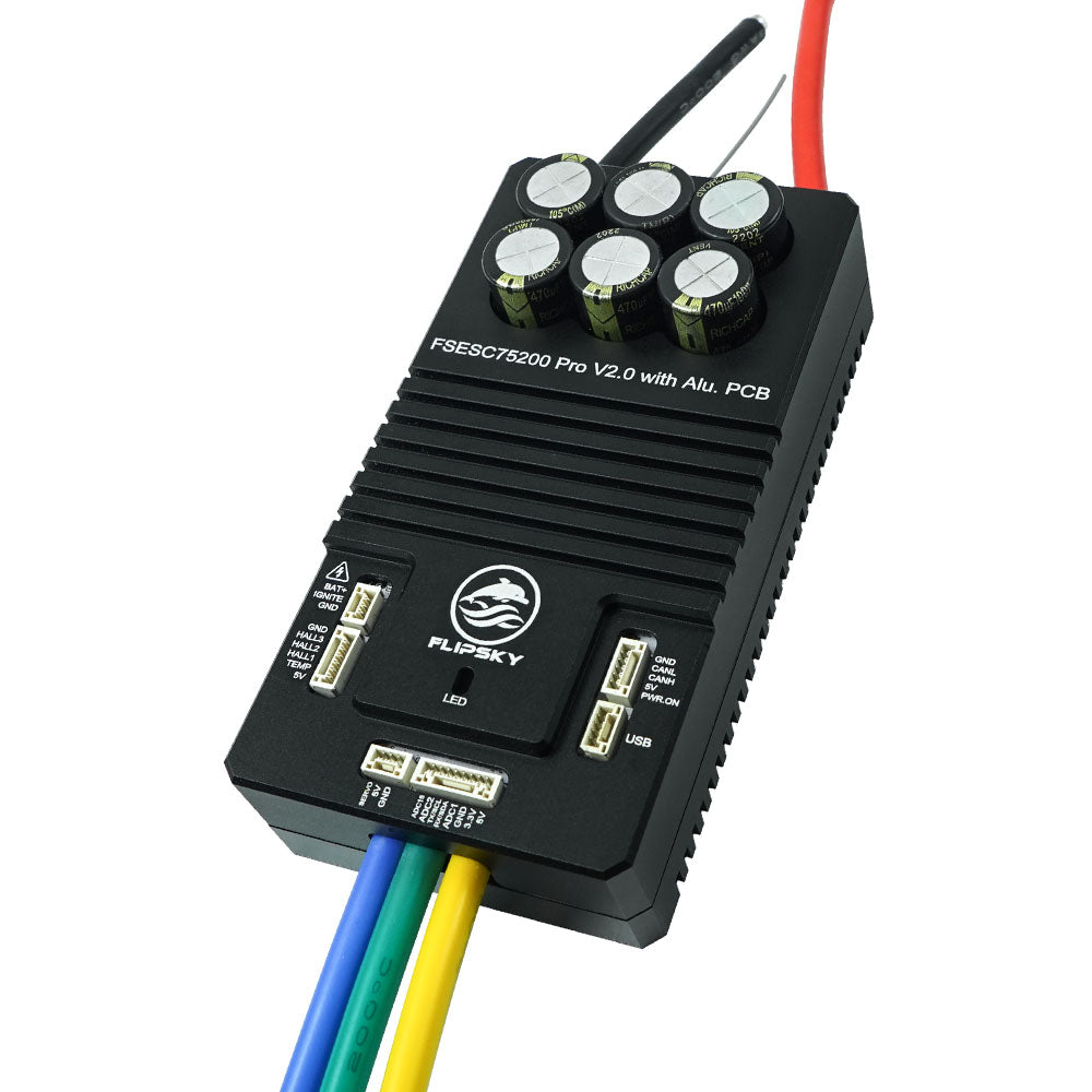 Flipsky 75200 Pro V2.0 with Aluminum PCB Based on VESC for Electric Skateboard / Electric Scooter / Ebike Speed Controller