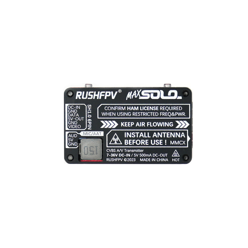 RUSHFPV MAX SOLO XBAND 4.9G VTX 2.5W