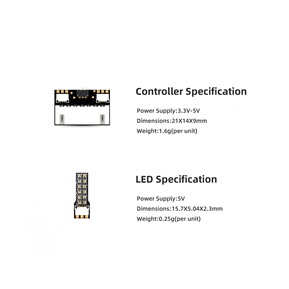 HGLRC RS Racing LED Set (LED+Controller Set)