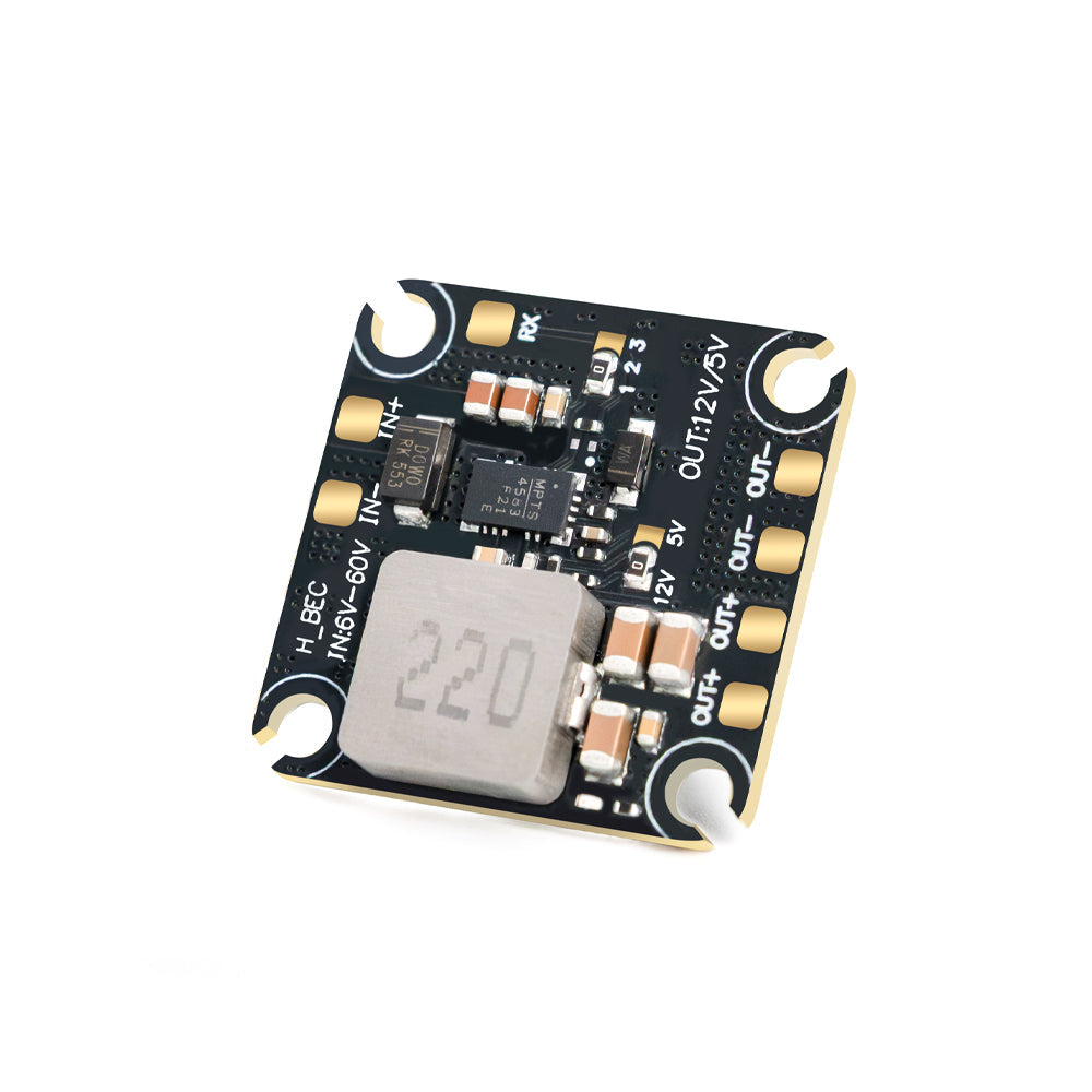 HGLRC 6-60V Dual-Voltage BEC Module with Ultra-Wide Input Voltage Support