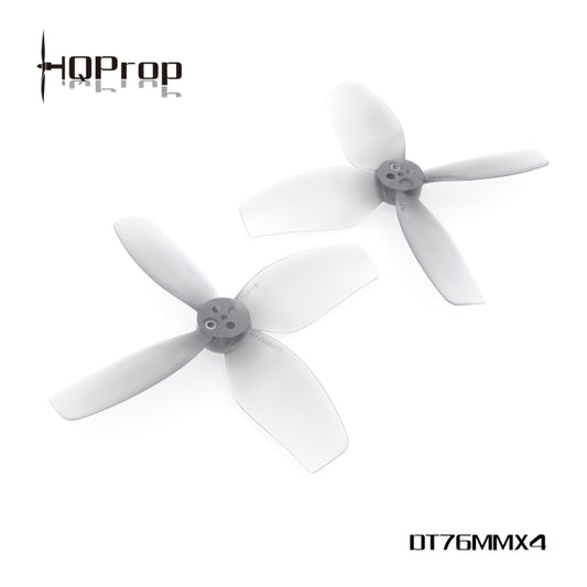 HQProp DT76MMX4 for Cinewhoop Grey (10CW+10CCW)-Poly Carbonate