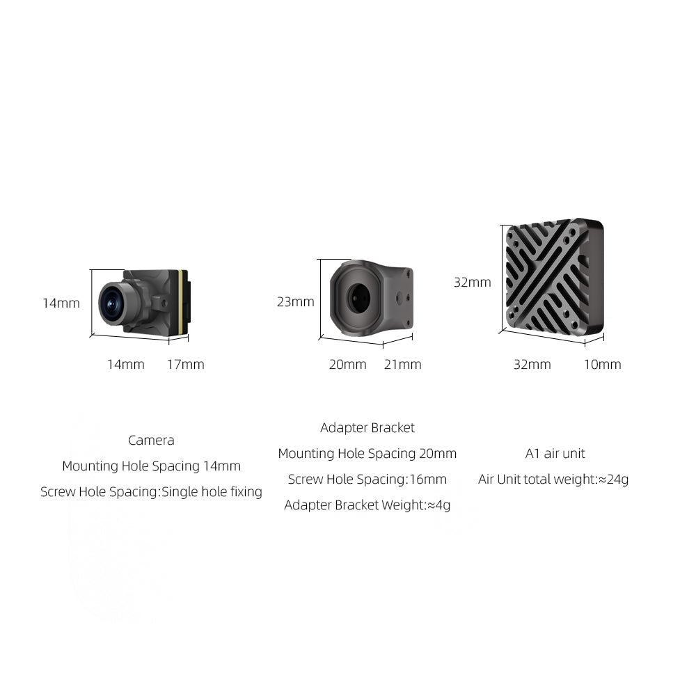 HGLRC Draco A1/A2 Pro 5.8Ghz HD VTX 1W FPV Air Unit