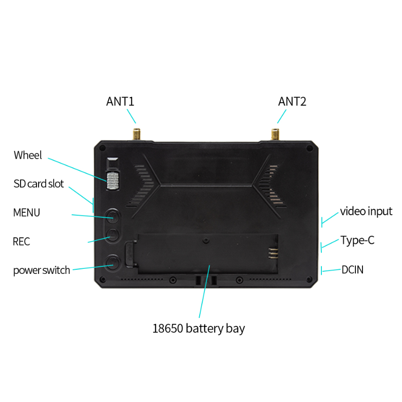 SKYZONE M5F FPV Monitor with DVR