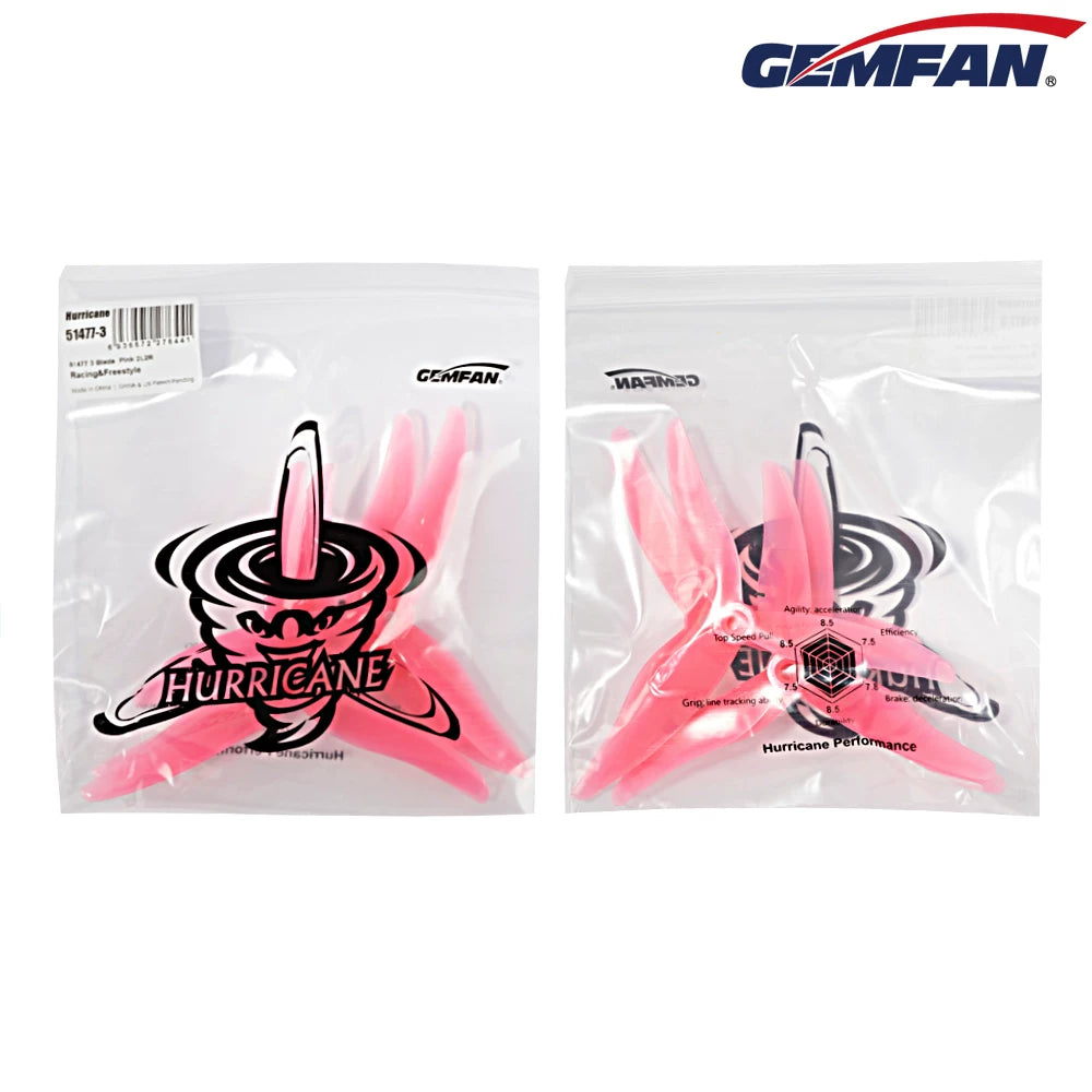 50Pairs(50CW+50CCW) - Gemfan JB Hurricane 51477 Propeller