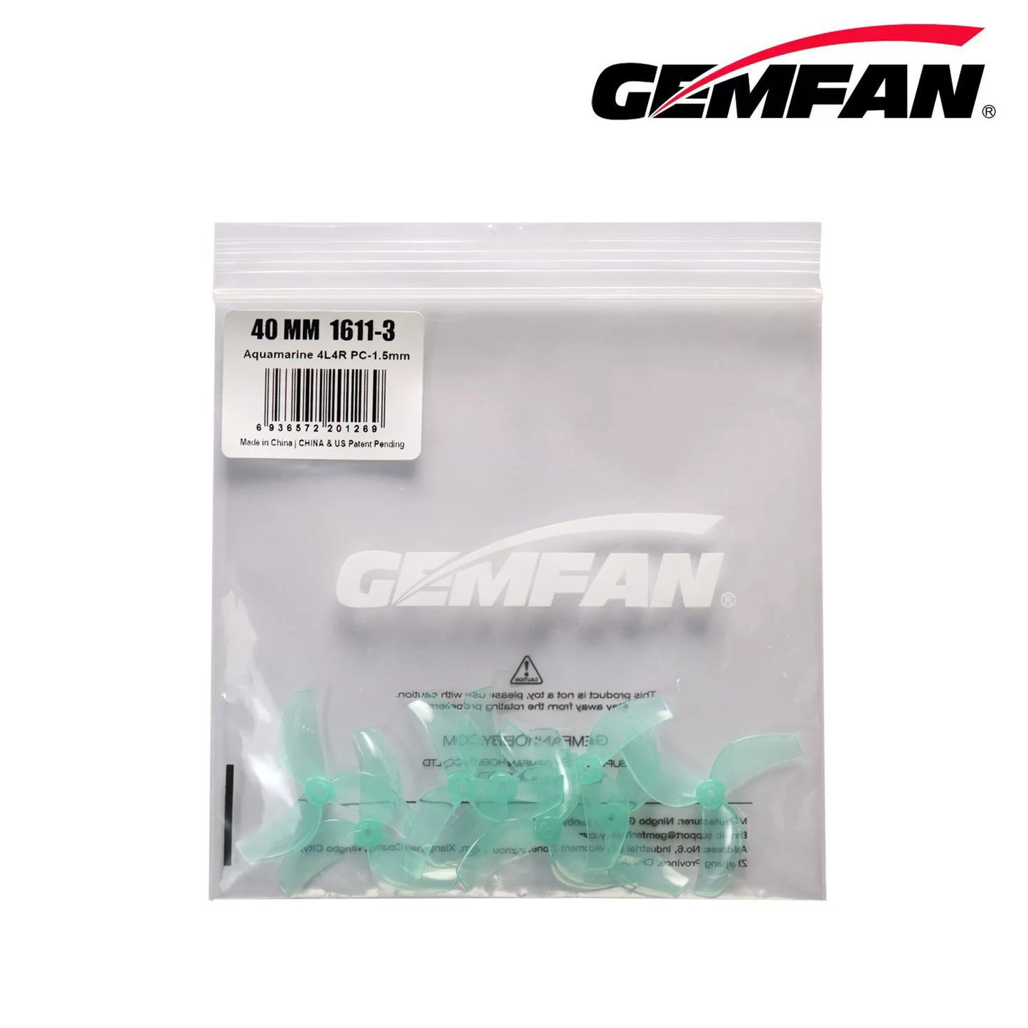 60Pairs(60CW+60CCW) - Gemfan 40mm 1611 PC 3-Blade Propeller