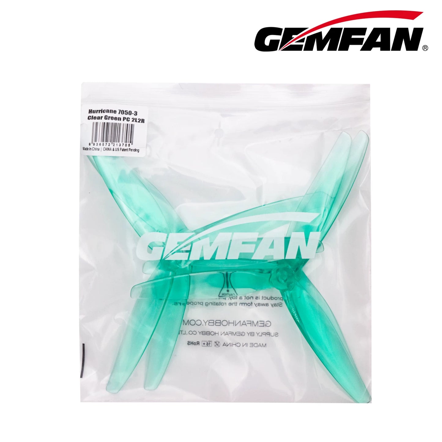 50Pairs(50CW+50CCW) - Gemfan 7050 Hurricane PC 3 Blade Propeller