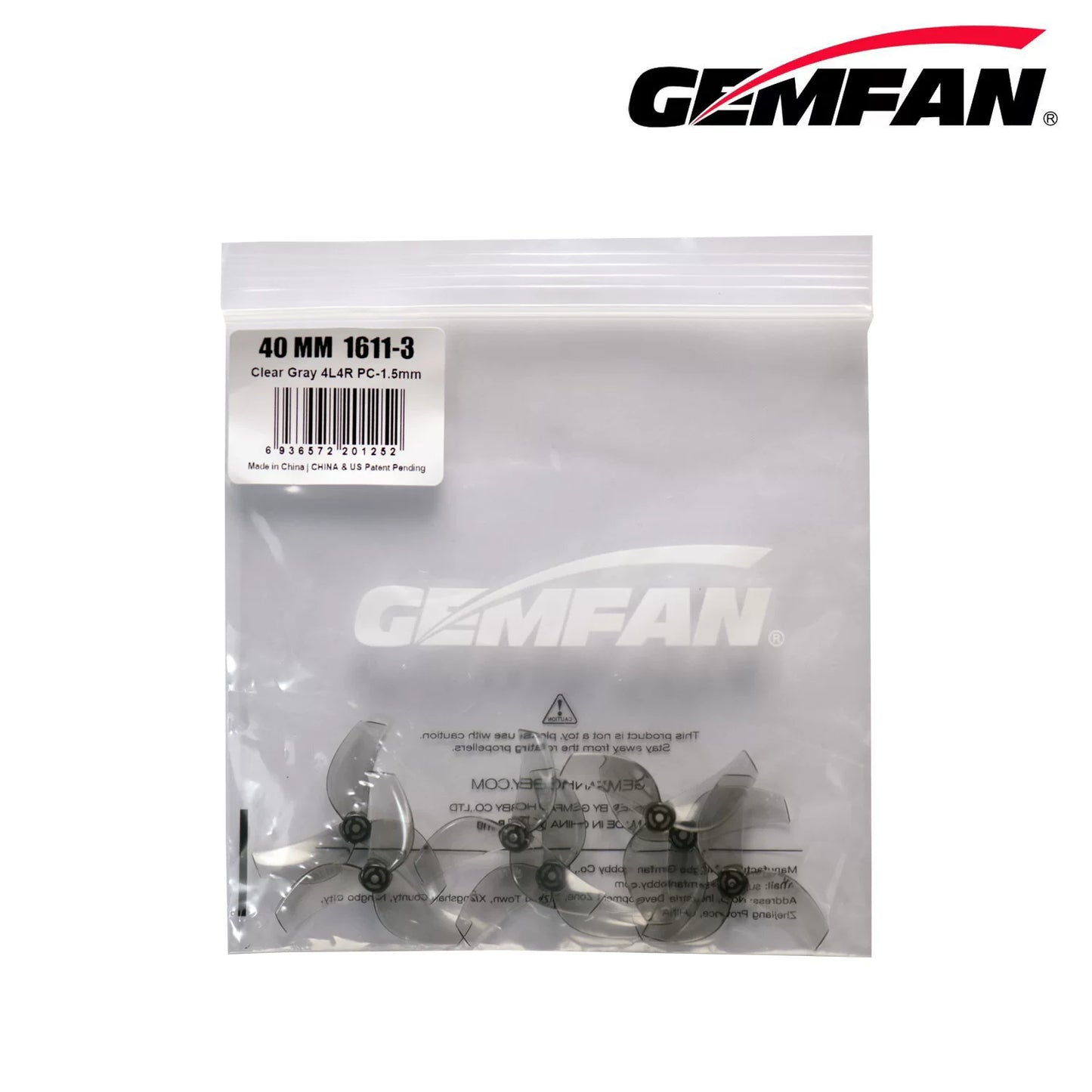 60Pairs(60CW+60CCW) - Gemfan 40mm 1611 PC 3-Blade Propeller