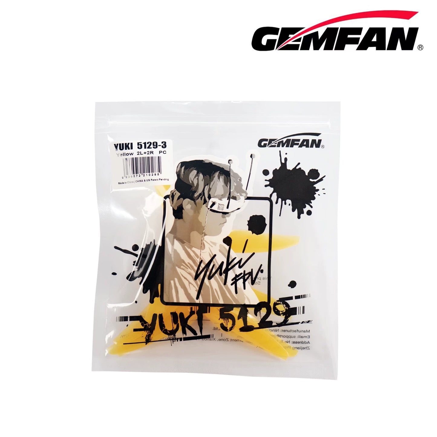 50Pairs(50CW+50CCW) - Gemfan 5129 YUKI PC 3-Blade 5inch Propeller