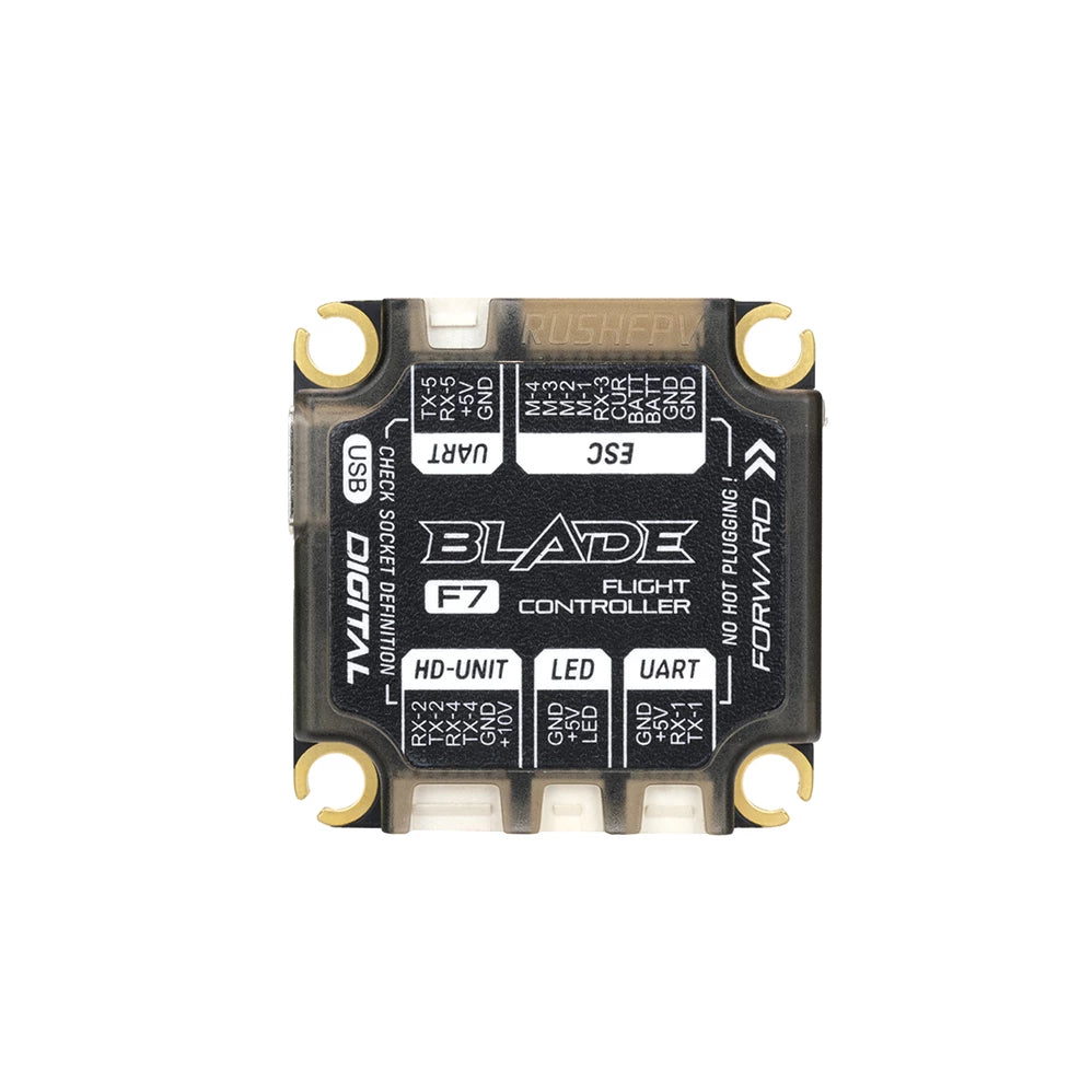 RUSHFPV RUSH BLADE F722 V2 Analog Digital Flight Controller