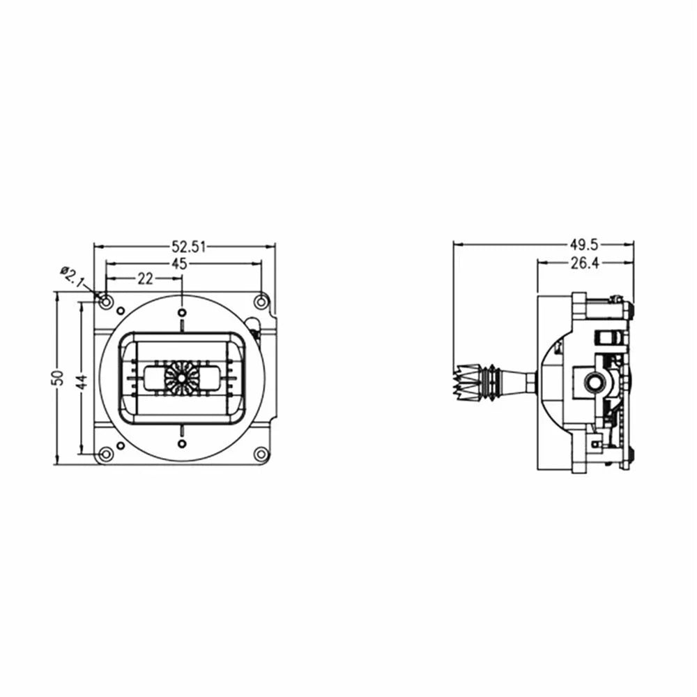 FLYSKY FS-HZCZ03-ADJ Metal Throttle and Centering Hall Gimbals