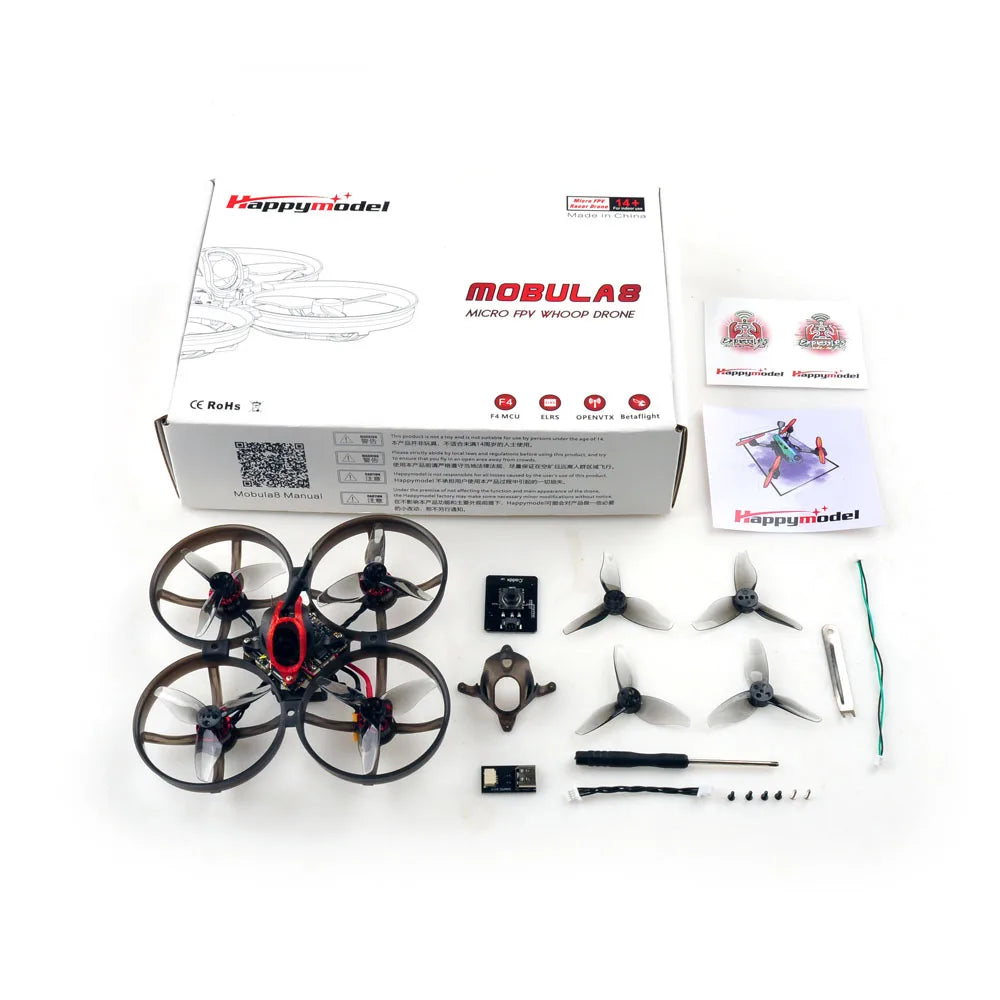 Happymodel Mobula8 UART ELRS V3 2S 85mm Micro FPV Whoop Drone