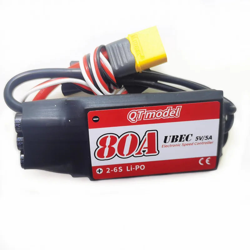 QTModel 80A UBEC Airplane ESC