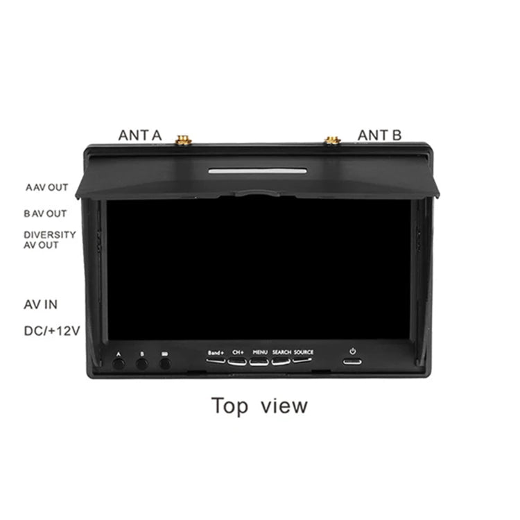 LT5802D DVR FPV Monitor 7" 800x480 5.8G 40CH Diversity Receiver