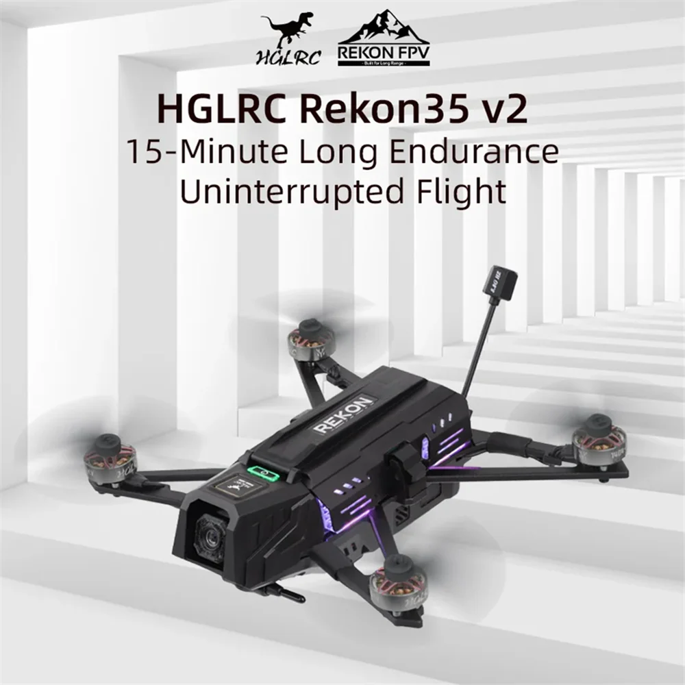 HGLRC Rekon35 V2 3.5inch 18650 Long Range FPV Drone Quadcopter