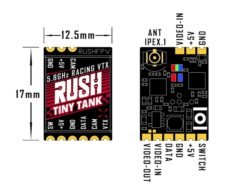 RUSHFPV TinyTANK VTX 5.8G 350mW