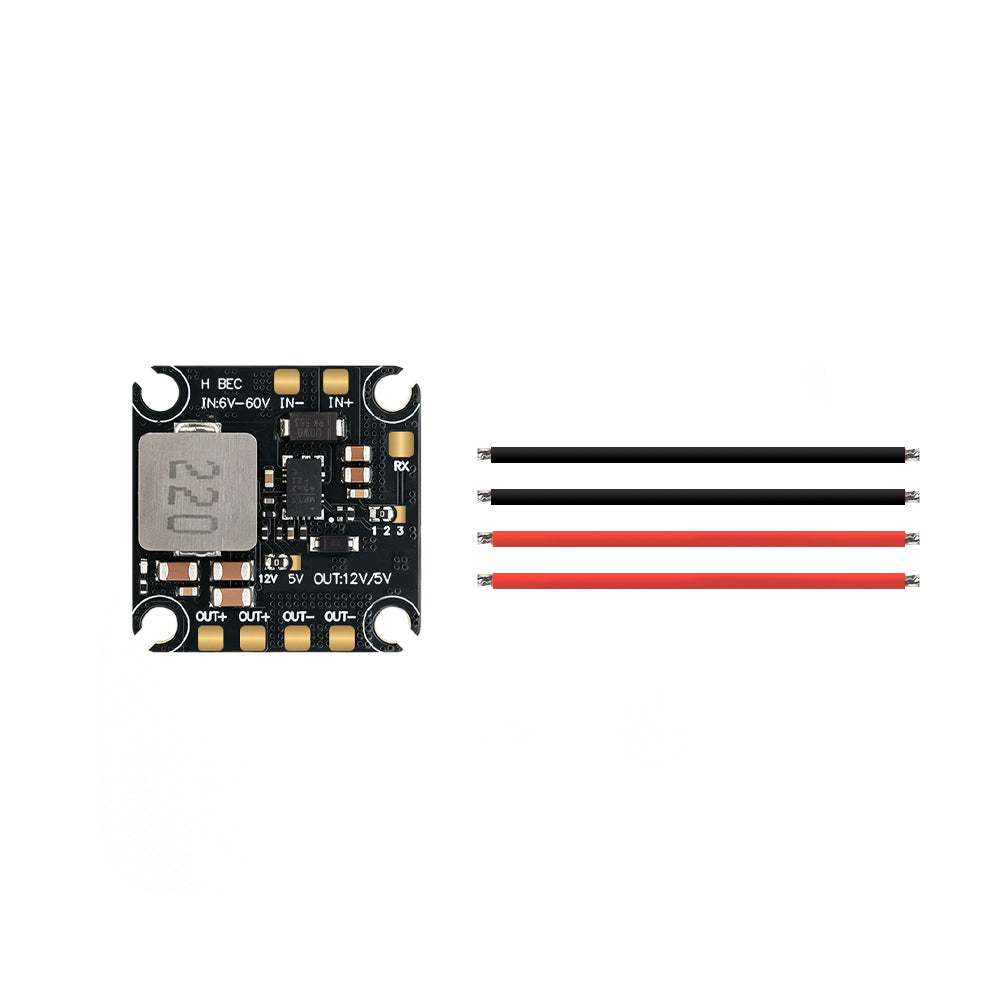 HGLRC 6-60V Dual-Voltage BEC Module with Ultra-Wide Input Voltage Support