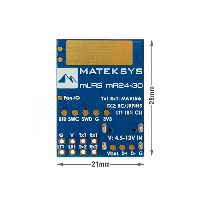 MATEKSYS MLRS MAVLINK 2.4GHZ RECEIVER MR24-30