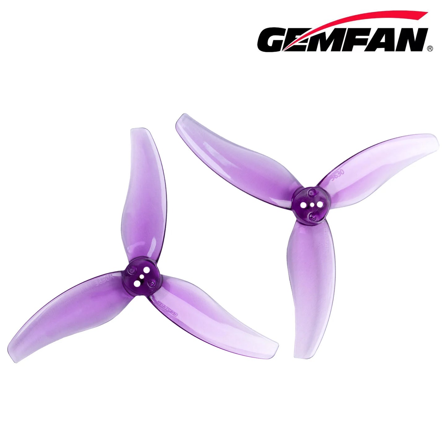 50Pairs(50CW+50CCW) - Gemfan 3630 Hurricane PC 3 Blade T-mount Propeller