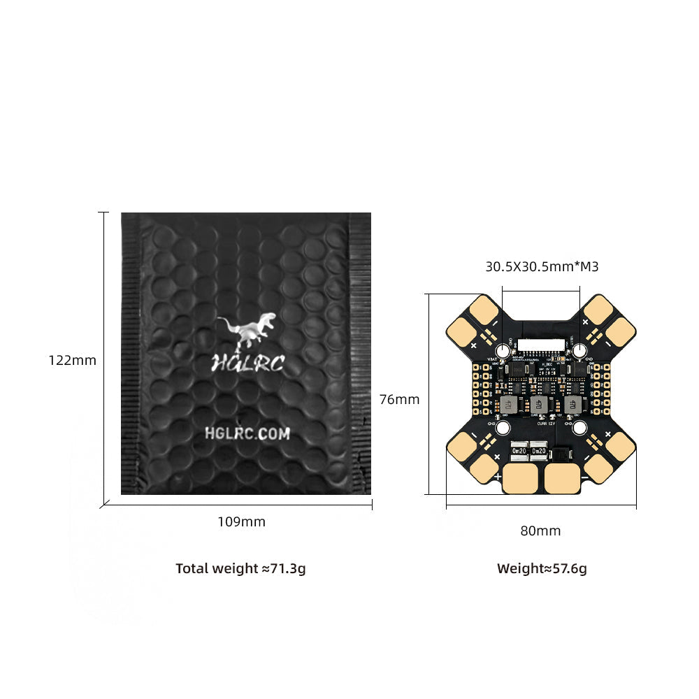 HGLRC 100A/160A 8-channel 12S V3 Power Distribution Board