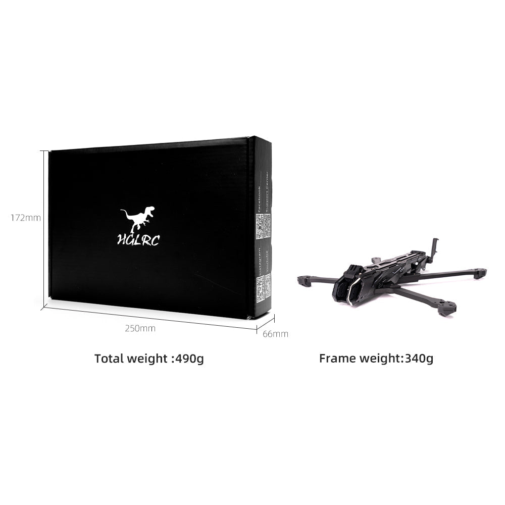 HGLRC Nblade Pro 7inch Freestyle Cinematic FPV Frame