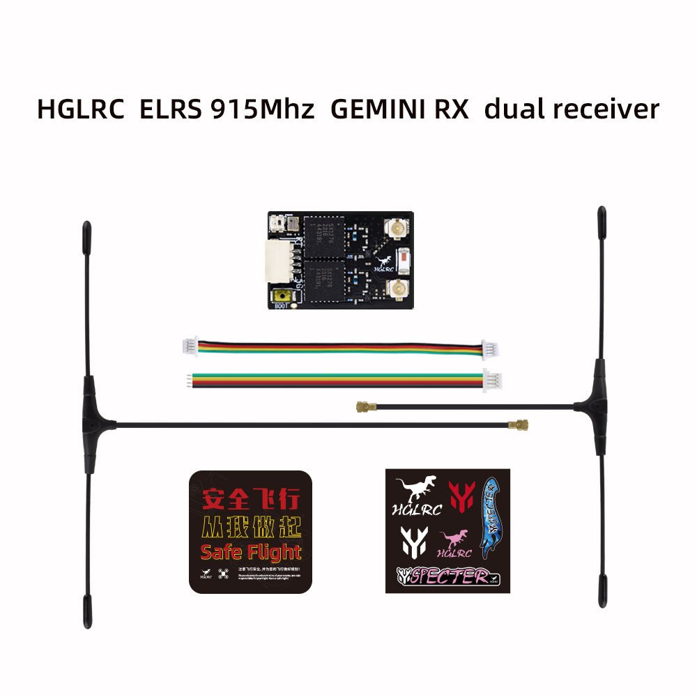 HGLRC ELRS GEMINI RX Dual Receiver 2.4G/915Mhz