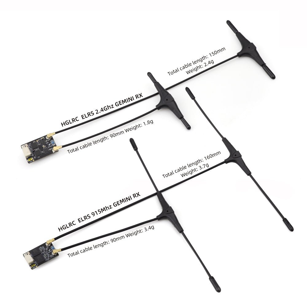 HGLRC ELRS GEMINI RX Dual Receiver 2.4G/915Mhz