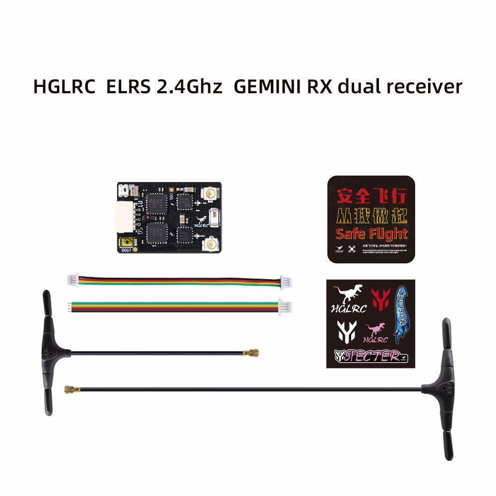 HGLRC ELRS GEMINI RX Dual Receiver 2.4G/915Mhz