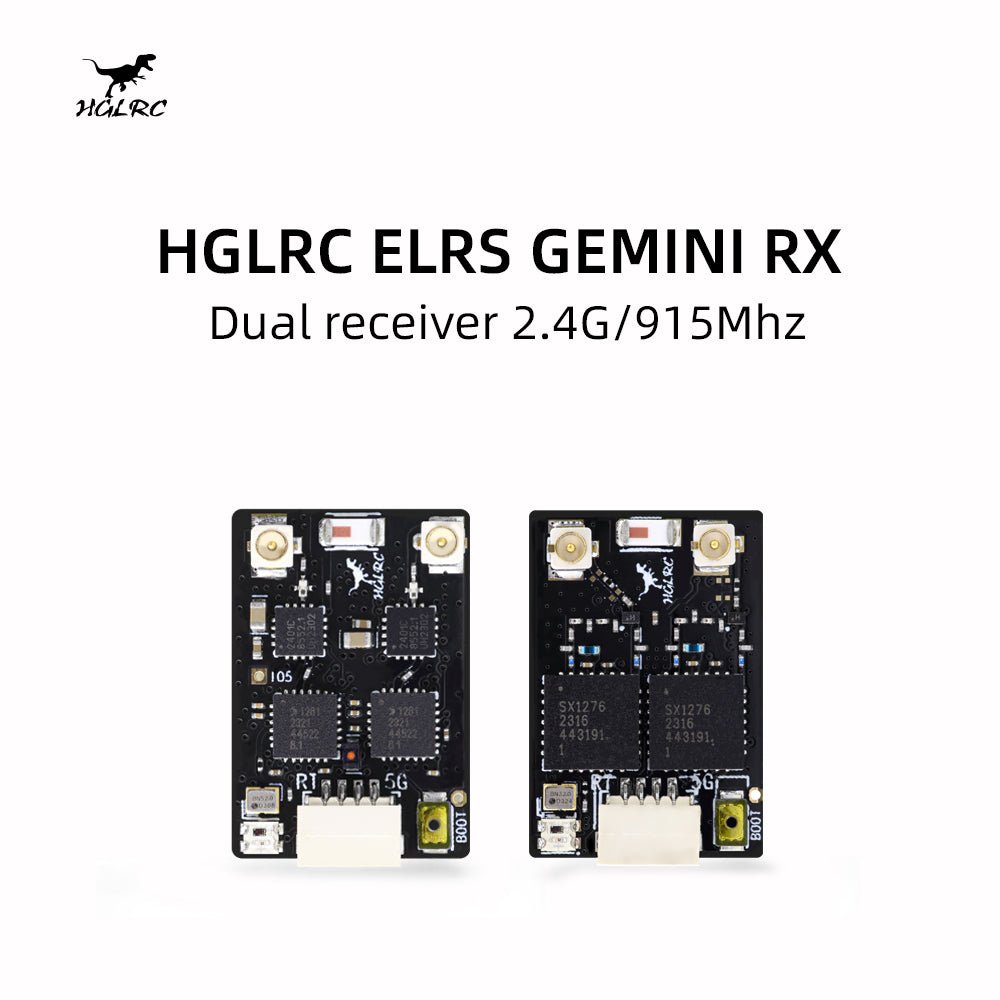 HGLRC ELRS GEMINI RX Dual Receiver 2.4G/915Mhz