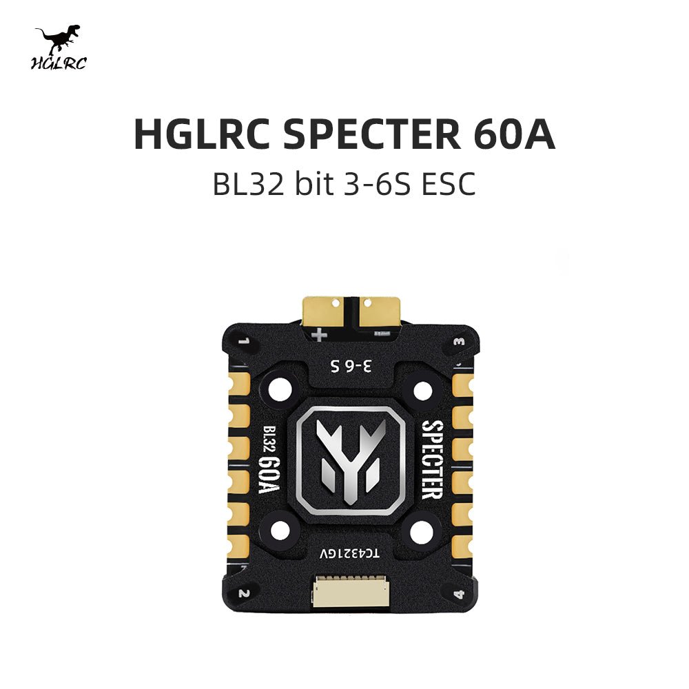 HGLRC SPECTER 60A 4in1 ESC 3-6S BL32 128K with Heat Sink